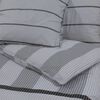 vidaXL Duvet Cover Set Set of 2 Grey 100% Cotton 102.4 x 86.6 in