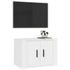 vidaXL Wall Mounted TV Cabinet White Engineered wood Medium
