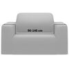 vidaXL Couch Slipcover Grey 100% Polyester jersey 35.4-55.1 in wide