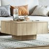 vidaXL Coffee Table Sonoma Oak Engineered Wood Medium Durable