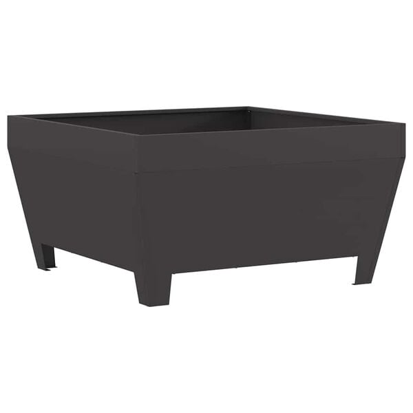 vidaXL Fire Pit Black 31.50 x 31.50 x 16.93 in Steel