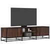 vidaXL TV Cabinet Brown oak Engineered wood, Metal Large TV Cabinet