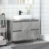 vidaXL Bathroom Cabinet Concrete Grey Engineered wood, Iron Medium