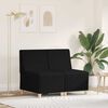 vidaXL Modular Sofa Unit Armless 2 pcs Black 21.65 x 29.13 x 32.28 in