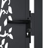 vidaXL Garden Gate Anthracite 39.4x29.5" Steel Tree Design