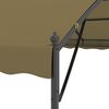 vidaXL Gazebo Taupe and Black Polyester fabric and steel frame Large