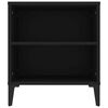 vidaXL TV Cabinet Black Engineered wood Medium TV Cabinet Rectangular