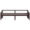 vidaXL Day Bed Dark brown Solid pinewood 35.4x78.7in
