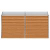 vidaXL Garden Raised Bed Silver Galvanized Steel 63 x 31.5 x 30.3 in