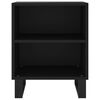 vidaXL Bedside Cabinet Set of 2 Black Engineered wood Medium