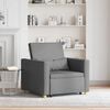 vidaXL Pull out Sofa Bed Single Dark grey 35.43 x 64.96 x 34.25 in
