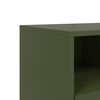 vidaXL TV Cabinet Olive Green Cold-Rolled Steel Medium TV Cabinet