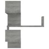 vidaXL Wall Corner Shelf Grey sonoma Engineered wood 15.7x15.7 in