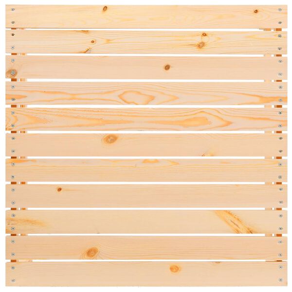 vidaXL Garden Footstool Natural wood Solid pinewood Modular Square