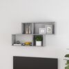 vidaXL Wall Shelf Concrete gray Engineered wood Medium Wall mounting