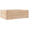 vidaXL Garden Planter Natural Wood Solid Pine Wood 27.6x15.7x9.1 in