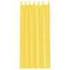 vidaXL Voile Curtains with Loops 2 pcs Yellow 55.1x96.5"