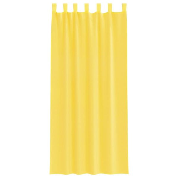 vidaXL Voile Curtains with Loops 2 pcs Yellow 55.1x96.5"