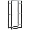 vidaXL Firewood Rack Black 17.3"x7.9"x39.4" Steel