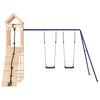 vidaXL Outdoor Playset Natural Wood Solid Pine Wood, Polypropylene, Metal