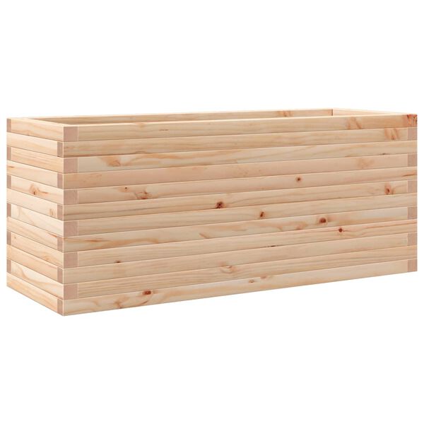vidaXL Garden Planter Natural Wood Solid Pine Wood Large Garden Planter