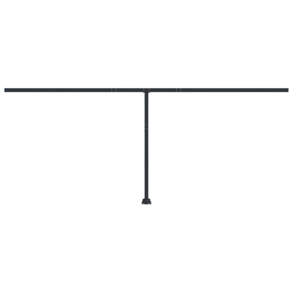 vidaXL Awning Post Set Anthracite Iron Large Adjustable Armrests