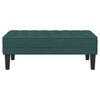 vidaXL Bench Dark green 113 x 57 x 39 cm fabric