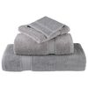 vidaXL Sauna Towel Set of 4 Grey 100% cotton 31.5 x 78.7 in