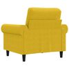 vidaXL Sofa Chair Yellow Velvet (100% polyester), Metal, Textilene Medium