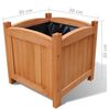 vidaXL Raised Bed Set of 4 Wooden Solid wood, PE lining 12x12x12 in