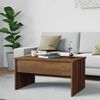 vidaXL Coffee Table Brown Oak Engineered Wood Medium Height-Adjustable