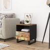 vidaXL Bedside Cabinet Mixed Colors Reclaimed Wood, Engineered Wood, Metal