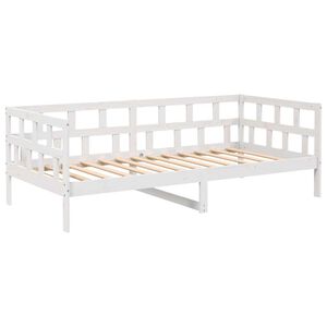 vidaXL Day Bed White Solid pine wood 35.4 x 78.7 in