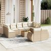 vidaXL Garden Sofa Set Beige