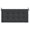 vidaXL Garden Bench Cushion Black Oxford Fabric (100% Polyester)