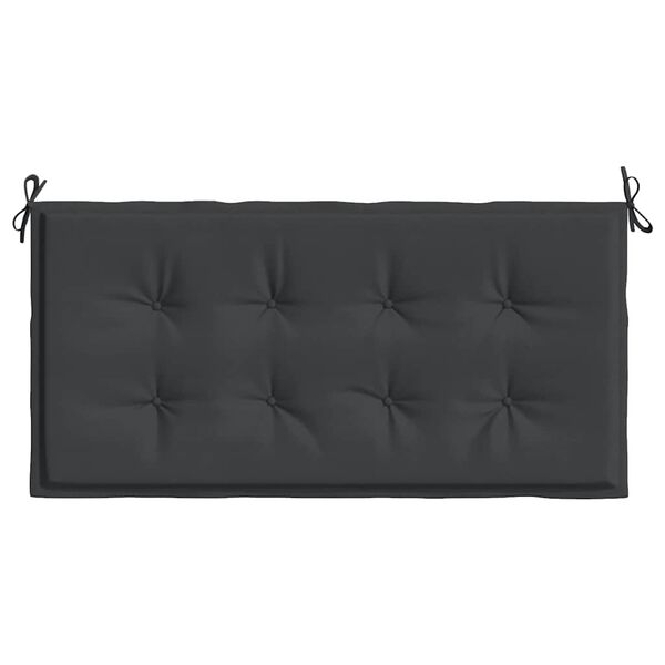 vidaXL Garden Bench Cushion Black Oxford Fabric (100% Polyester)
