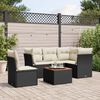 vidaXL Garden Sofa Set Black