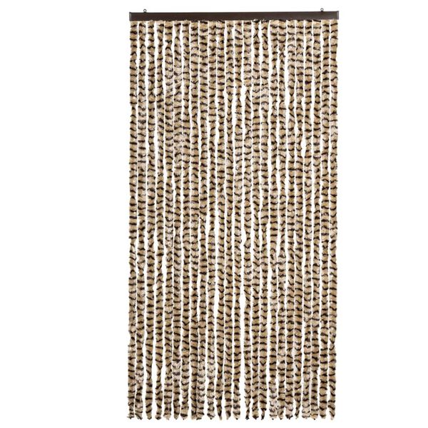 vidaXL Insect Curtain Beige and Brown 39.4x86.6" Chenille