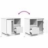 vidaXL Bedside Cabinet 2 pcs White 19.69 x 13.58 x 19.69 in