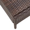vidaXL Garden Lounge Set Brown PE Rattan Medium Modular