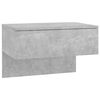 vidaXL Wall-mounted Bedside Cabinet Set of 2 Concrete Grey Engineered wood