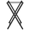 vidaXL Luggage Rack Black 27"x15"x22.8" Bamboo