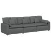 vidaXL Modular Sofa with Cushions Dark Gray