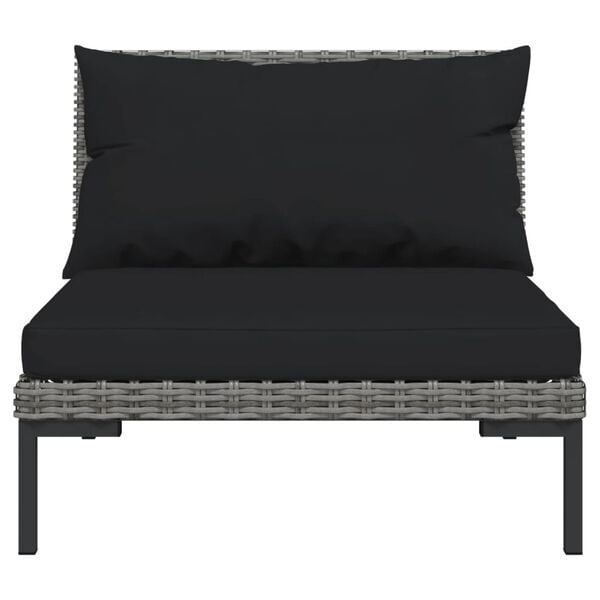 vidaXL Garden Lounge Set Dark Grey