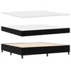 vidaXL Box Spring Bed with Headboard Black 78.74 x 78.74 in Velvet