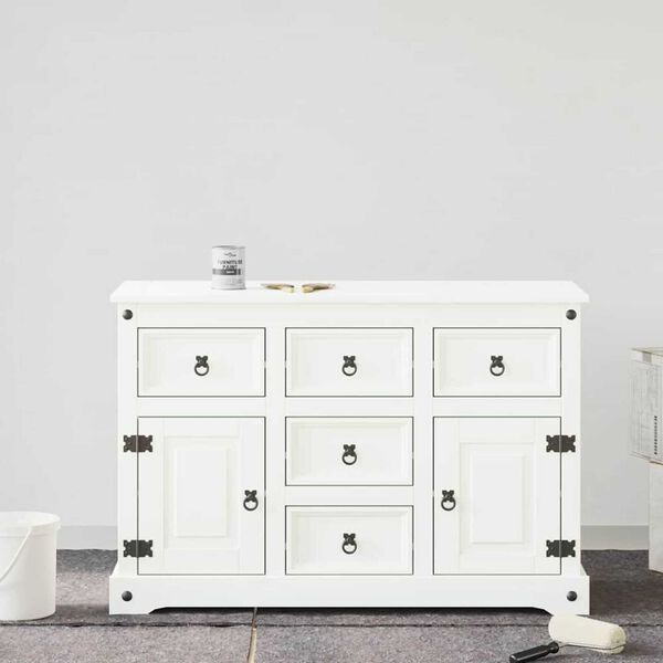 vidaXL Furniture Paint White 3.94 x 3.94 x 4.80 in Wall Print