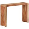 vidaXL Console Table Natural Wood Solid Acacia Wood 43.3 x 11.8 x 29.9 in