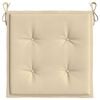 vidaXL Chair Cushion Set of 6 Beige Oxford fabric, Foam fiber
