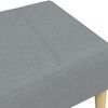 vidaXL Footstool Light Grey 100% Polyester, Plywood, Plastic, Foam Medium