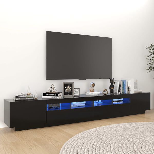 vidaXL TV Cabinet Black Engineered wood Standard TV Cabinet